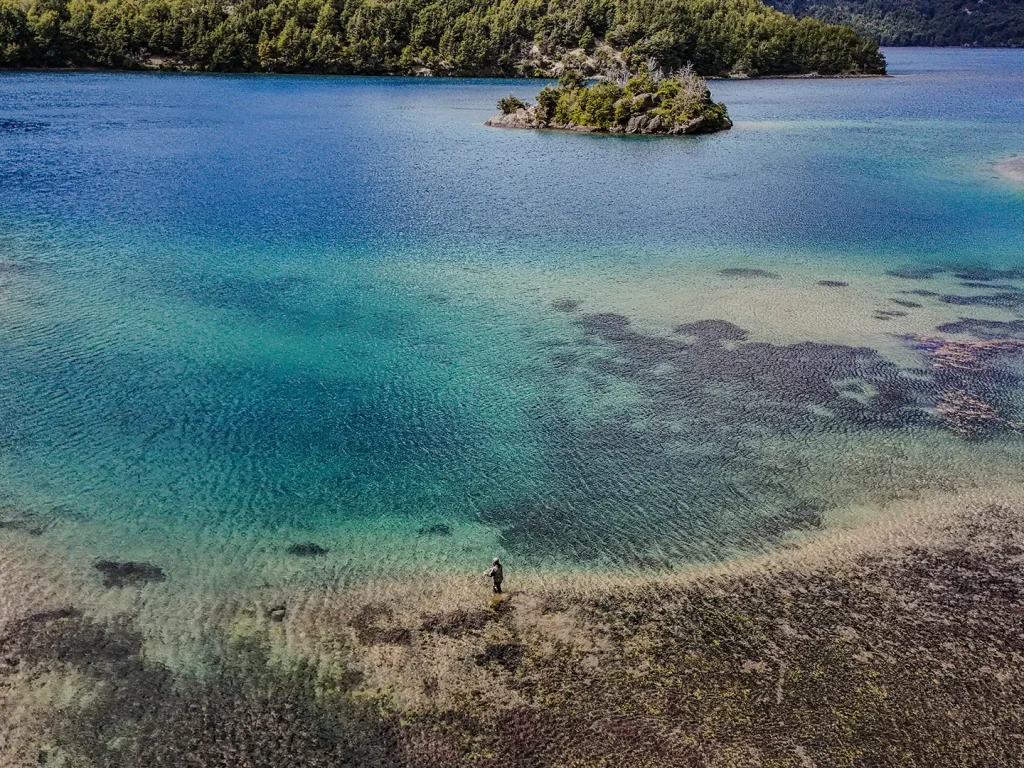 Lago zenteno, Coyhaique, Patagonia, chile