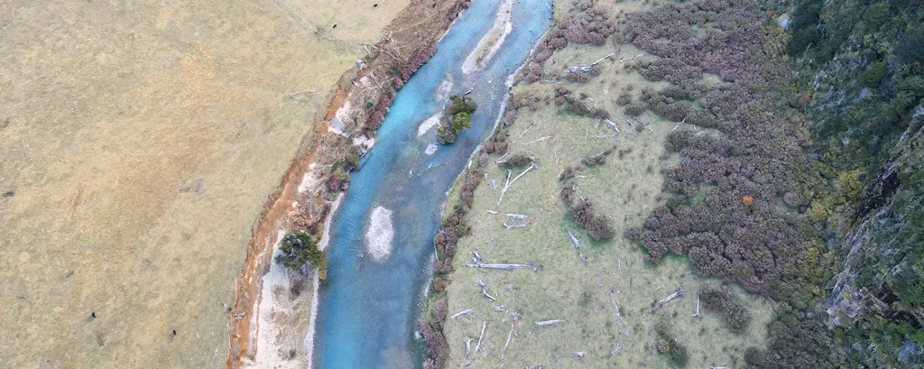 Fly fishing in Patagonia Chile during summer hatch